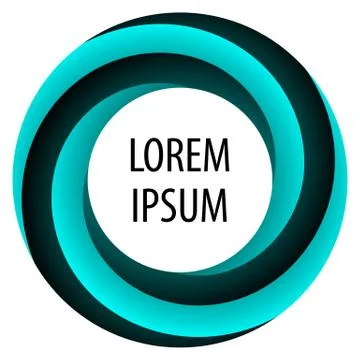 Round spiral shape background. Twisting color strips creating a circle, in the Stock Illustration