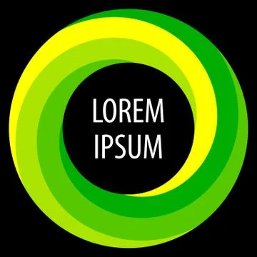 Round spiral shape background. Twisting color strips creating a circle, in the Stock Illustration