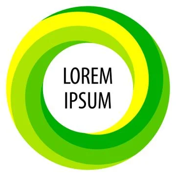 Round spiral shape background. Twisting color strips creating a circle, in the Stock Illustration