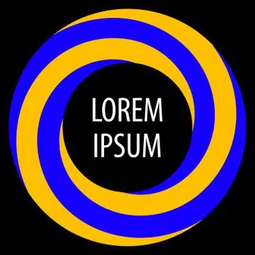 Round spiral shape background. Twisting color strips creating a circle, in the Stock Illustration