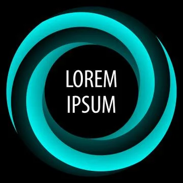 Round spiral shape background. Twisting color strips creating a circle, in the Stock Illustration