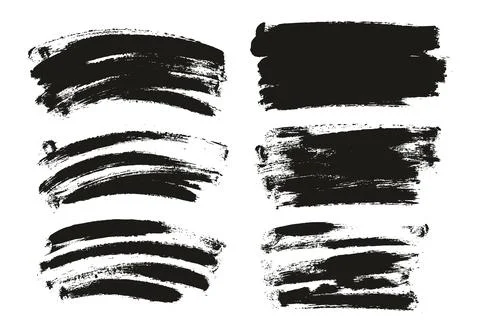 Round Sponge Thin Artist Brush Long &amp; Curved Background Mix High Detail Abstract Illustrazione stock