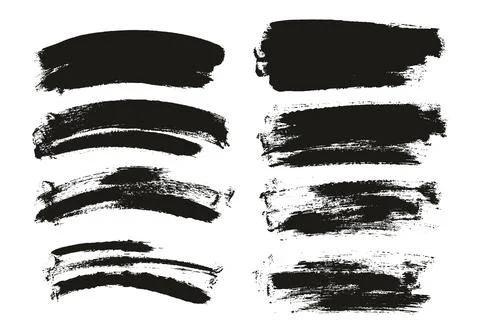 Round Sponge Thin Artist Brush Long &amp; Curved Background Mix High Detail Abstract Stock Illustration