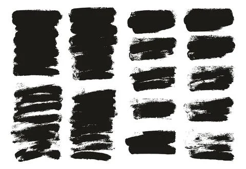 Round Sponge Thin Artist Brush Short Background Mix High Detail Abstract Vector Illustrazione stock