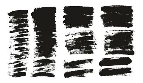 Round Sponge Thin Artist Brush Short Background Mix High Detail Abstract Vector Illustrazione stock
