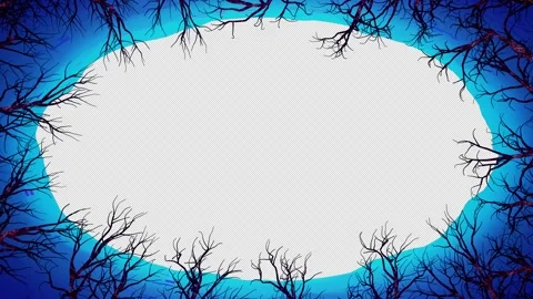 Round Spooky Frame Video stock 251550075