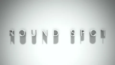 round spot 3D title animation with shado... | Stock Video | Pond5