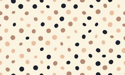 Round spotted pattern with abstract geometric circles. Ideal for seamless w.. Stock Illustration