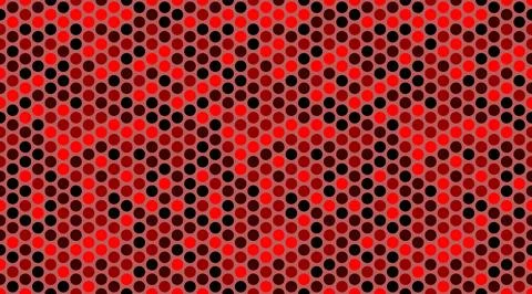 Round spotted pattern with abstract geometric circles. Ideal for seamless w.. Illustrazione stock