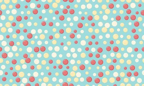 Round spotted pattern with abstract geometric circles. Ideal for seamless w.. Stock Illustration