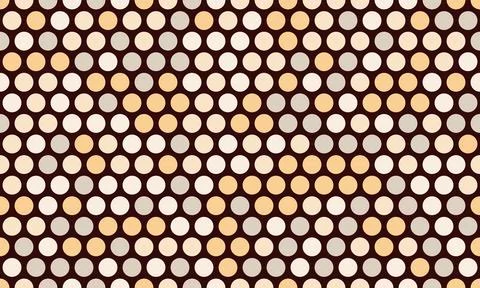 Round spotted pattern with geometric repetition. Ideal for fabric prints, p.. Stock Illustration