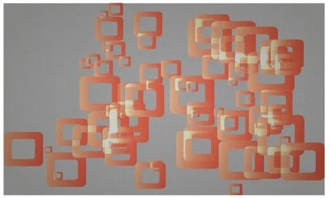 Round Square boxes On Abstract Background Stock Illustration