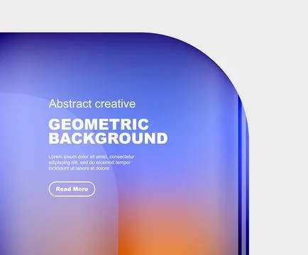 Round square geometric abstract background Illustrazione stock