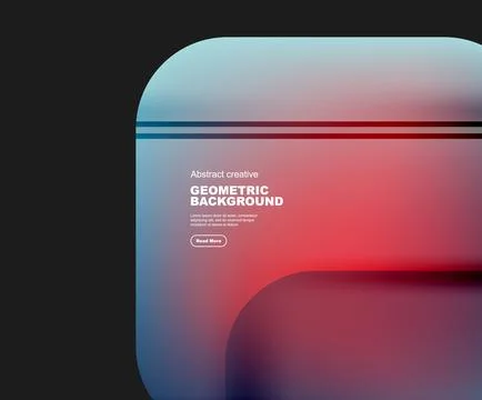 Round square geometric abstract background Illustrazione stock