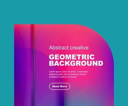 Round square geometric abstract background Illustrazione stock