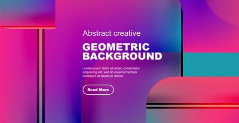 Round square geometric abstract background Illustrazione stock