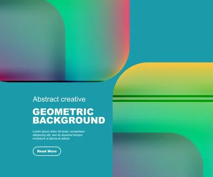 Round square geometric abstract background 스톡 일러스트