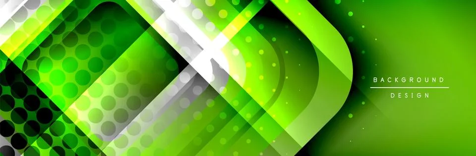 Round squares shapes composition geometric abstract background. Vector Stock Illustration