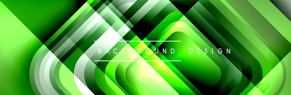 Round squares shapes composition geometric abstract background. Vector Stock Illustration