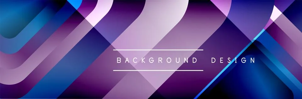 Round squares shapes composition geometric abstract background. Vector Stock Illustration