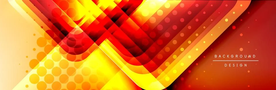 Round squares shapes composition geometric abstract background. Vector Stock Illustration