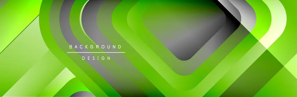 Round squares shapes composition geometric abstract background. Vector Stock Illustration