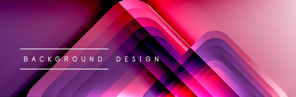 Round squares shapes composition geometric abstract background. Vector Stock Illustration