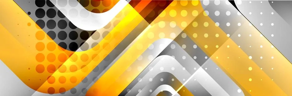 Round squares shapes composition geometric abstract background. Vector Stock Illustration