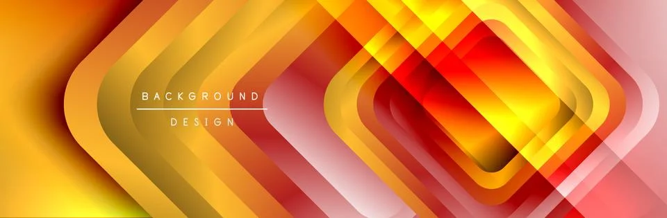 Round squares shapes composition geometric abstract background. Vector Stock Illustration