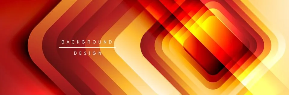 Round squares shapes composition geometric abstract background. Vector Stock Illustration