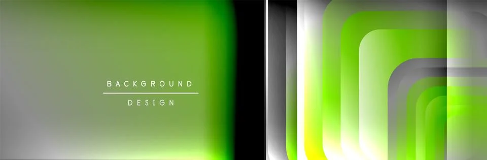 Round squares shapes composition geometric abstract background. Vector Stock Illustration