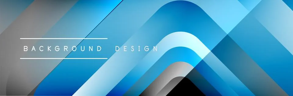 Round squares shapes composition geometric abstract background. Vector Stock Illustration