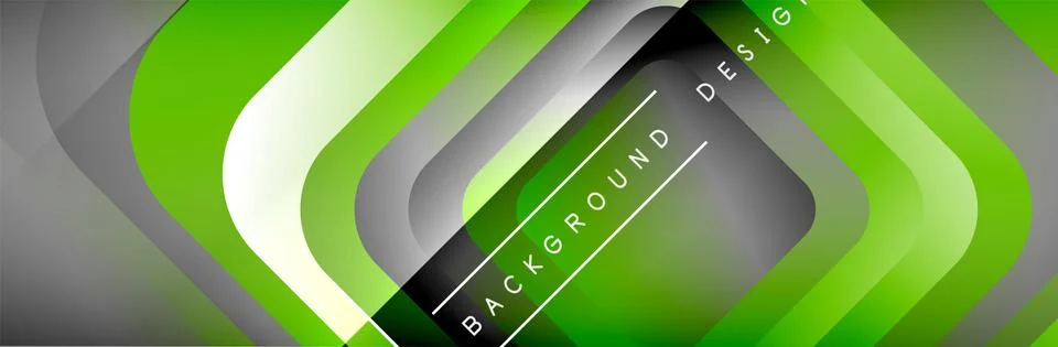 Round squares shapes composition geometric abstract background. Vector Stock Illustration