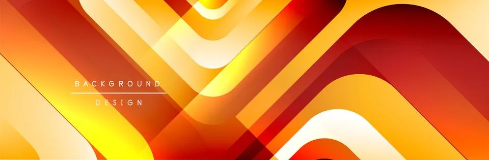 Round squares shapes composition geometric abstract background. Vector Stock Illustration