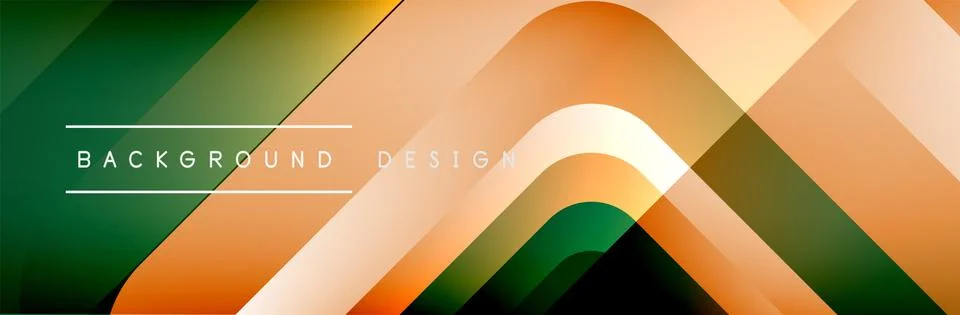 Round squares shapes composition geometric abstract background. Vector Stock Illustration