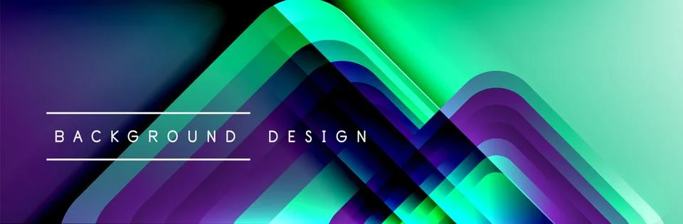 Round squares shapes composition geometric abstract background. Vector Stock Illustration