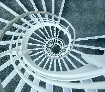 Round stair Foto stock