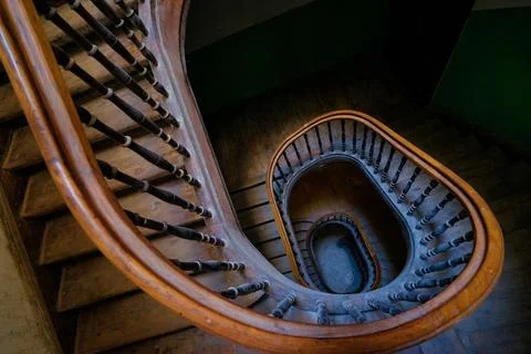 Round stairs. Foto stock