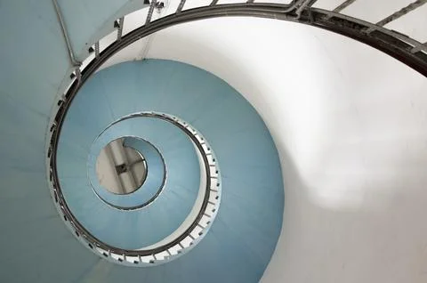 Round stairways with interesting graphic elements 스톡 사진