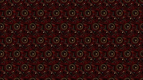 Round, Star, Lines, Hexagonal, Diagonal, Curves, Wave pattern with solid colo イラスト素材