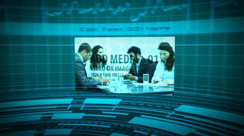 Round Statistics Room 스톡 After Effects