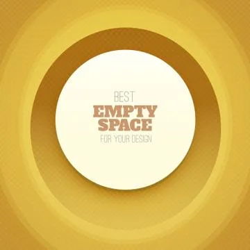 Round Sticker Illustrazione stock