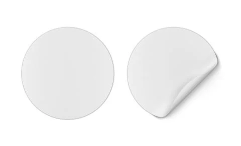Round sticker Stock Illustration
