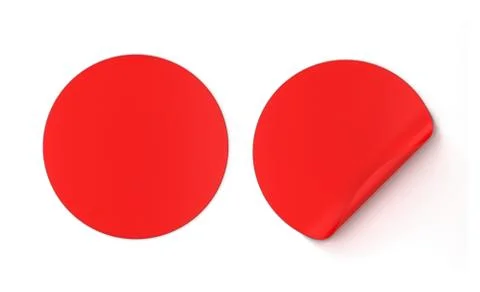 Round sticker Stock Illustration