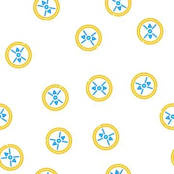 Round stimulator vector seamless pattern Illustrazione stock