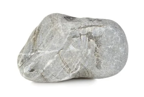 Round stone isolated Foto stock