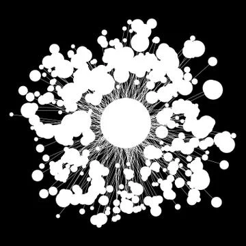 Round structure for design project - vector illustration Stock Illustration