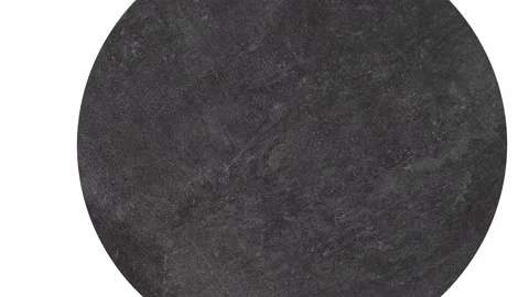 The round surface of the tea table top is made of black porcelain stoneware. Stock Footage 219427213