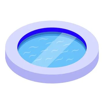 Round swimming pool providing refreshment during summer vacation イラスト素材