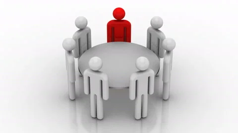 Round Table Stock Footage 47262128